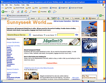Visit the Sunnyseek World Website