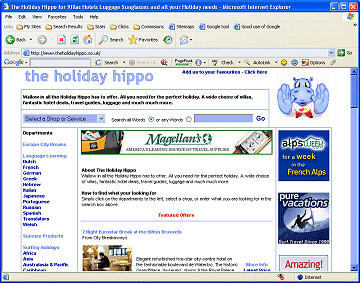 Visit The Holiday Hippo Website