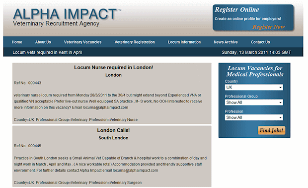 Alpha Impact Job Vacancies Page