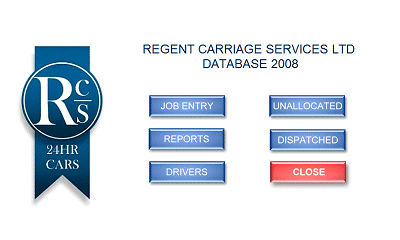 Regent Carriage Services - Main Menu