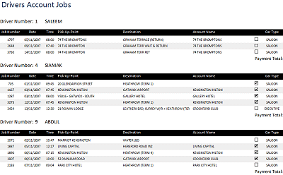 Regent Carriage Services - Typical Report