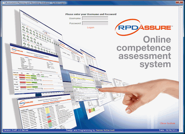 RPD Assure Logon Screen